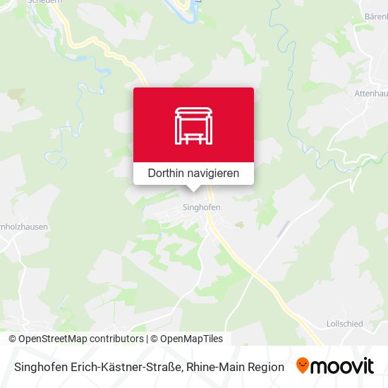 Singhofen Erich-Kästner-Straße Karte