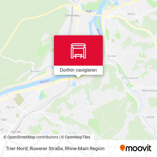 Trier-Nord, Ruwerer Straße Karte