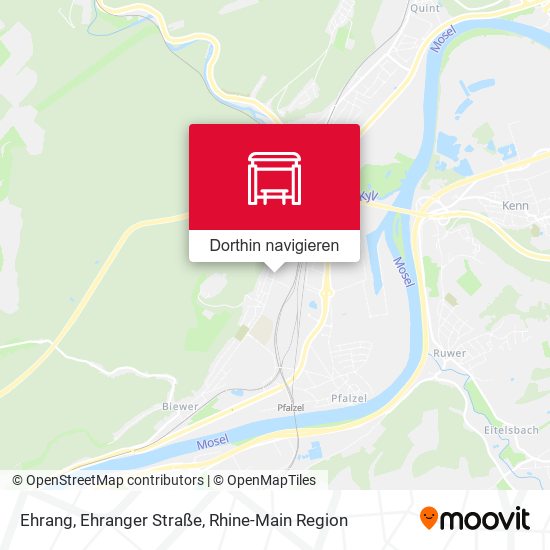 Ehrang, Ehranger Straße Karte