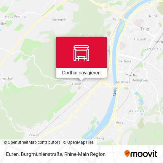 Euren, Burgmühlenstraße Karte