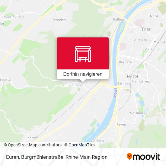 Euren, Burgmühlenstraße Karte
