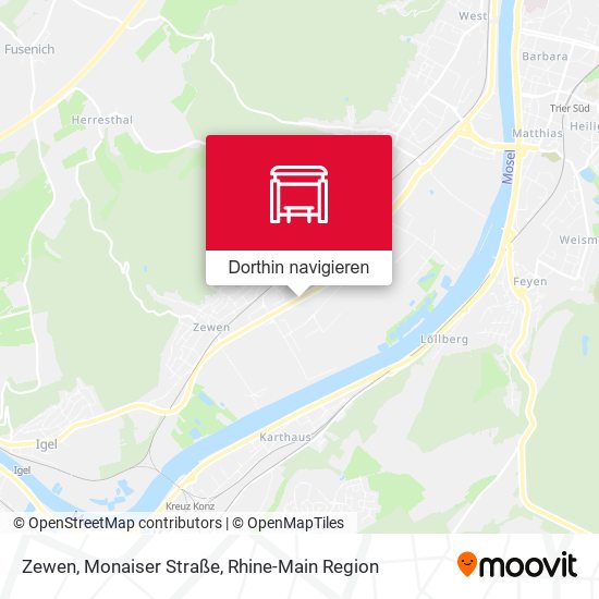 Zewen, Monaiser Straße Karte