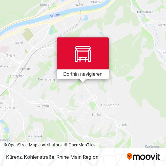 Kürenz, Kohlenstraße Karte