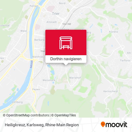 Heiligkreuz, Karlsweg Karte