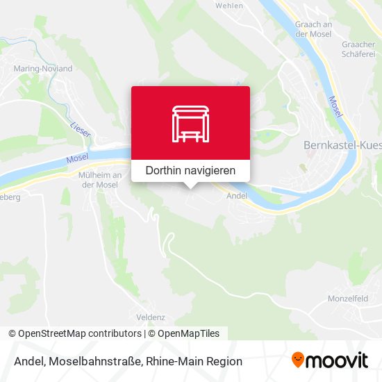 Andel, Moselbahnstraße Karte