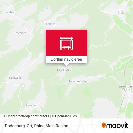Dodenburg, Ort Karte