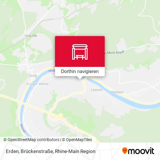 Erden, Brückenstraße Karte