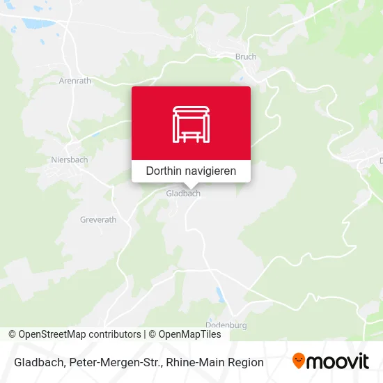 Gladbach, Peter-Mergen-Str. Karte