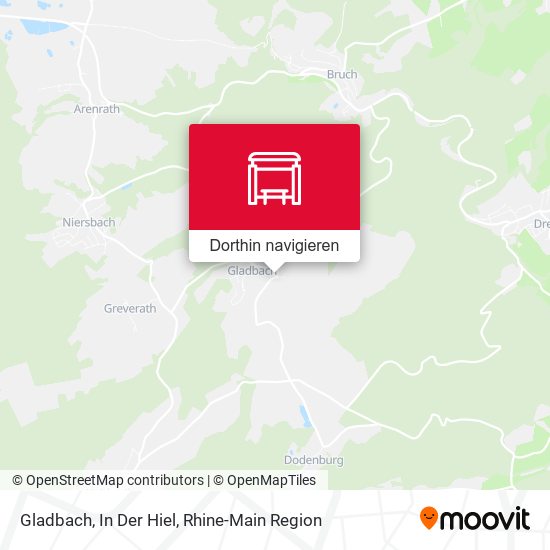 Gladbach, In Der Hiel Karte