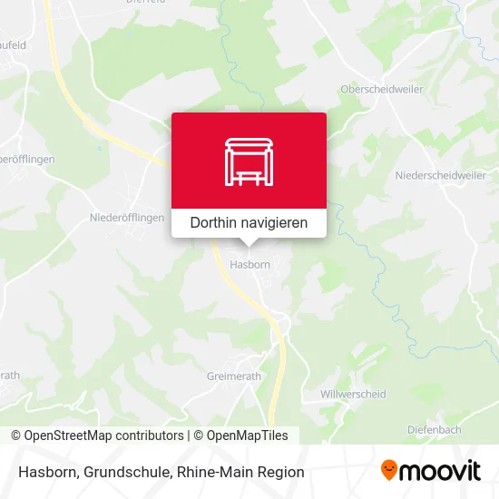 Hasborn, Grundschule Karte