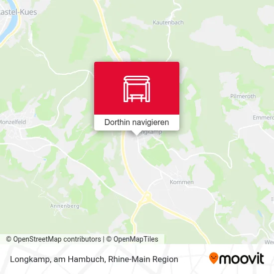 Longkamp, am Hambuch Karte