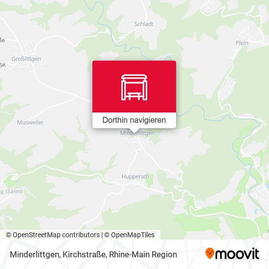 Minderlittgen, Kirchstraße Karte