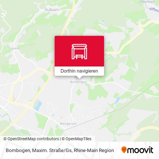 Bombogen, Maxim. Straße/Gs Karte