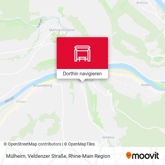 Mülheim, Veldenzer Straße Karte