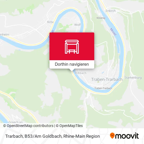 Trarbach, B53/Am Goldbach Karte