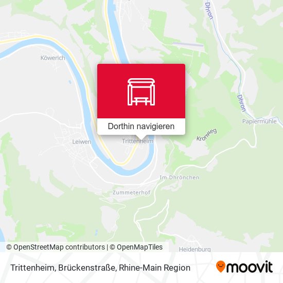 Trittenheim, Brückenstraße Karte