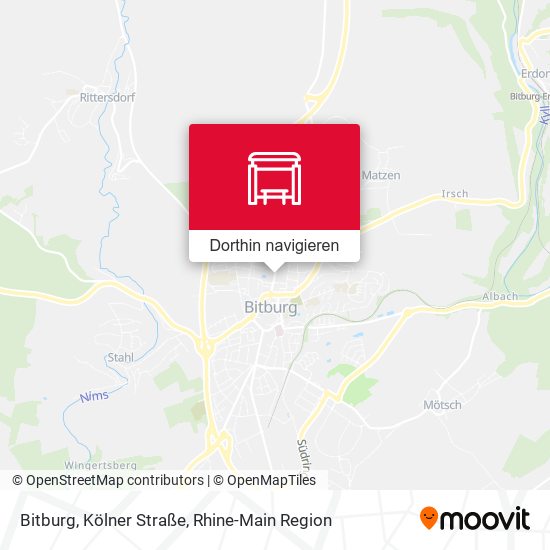 Bitburg, Kölner Straße Karte