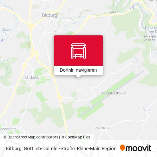 Bitburg, Gottlieb-Daimler-Straße Karte