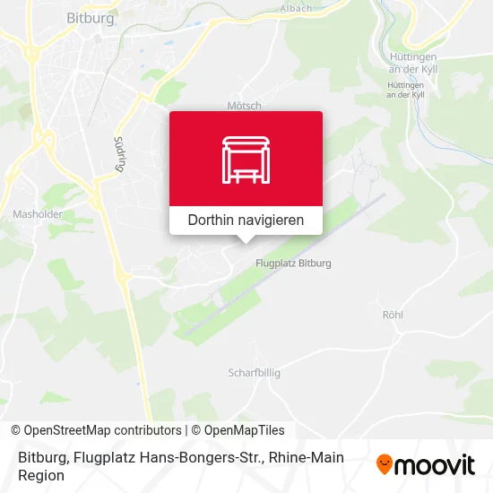 Bitburg, Flugplatz Hans-Bongers-Str. Karte