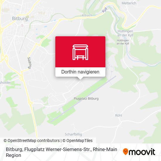 Bitburg, Flugplatz Werner-Siemens-Str. Karte