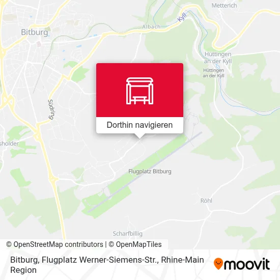 Bitburg, Flugplatz Werner-Siemens-Str. Karte