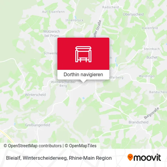 Bleialf, Winterscheiderweg Karte