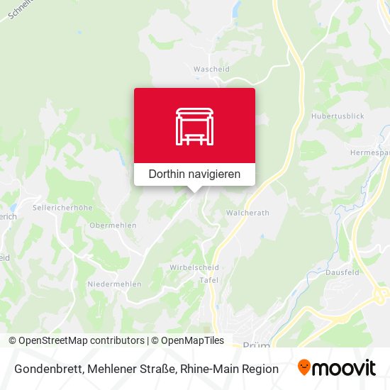 Gondenbrett, Mehlener Straße Karte