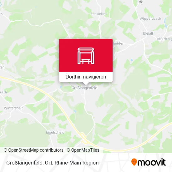 Großlangenfeld, Ort Karte