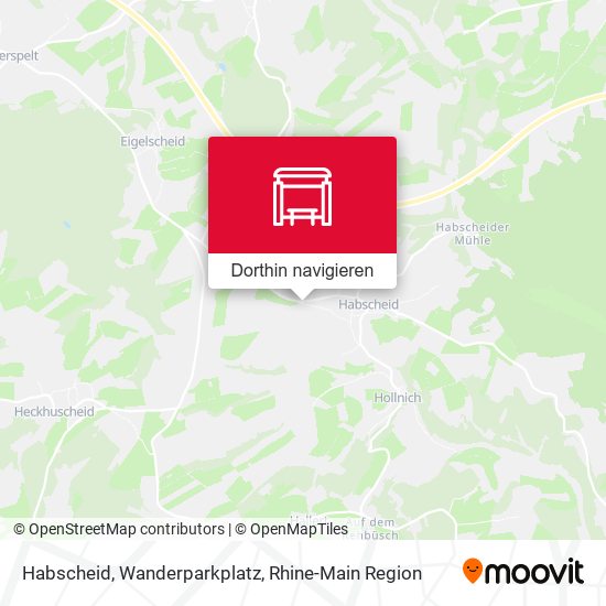 Habscheid, Wanderparkplatz Karte