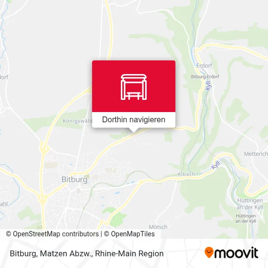 Bitburg, Matzen Abzw. Karte