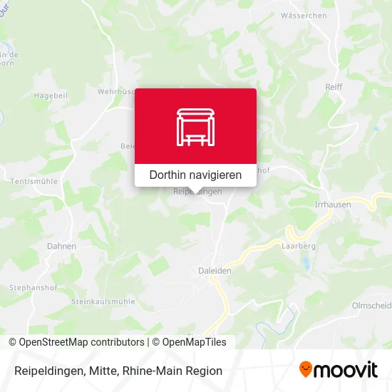 Reipeldingen, Mitte Karte