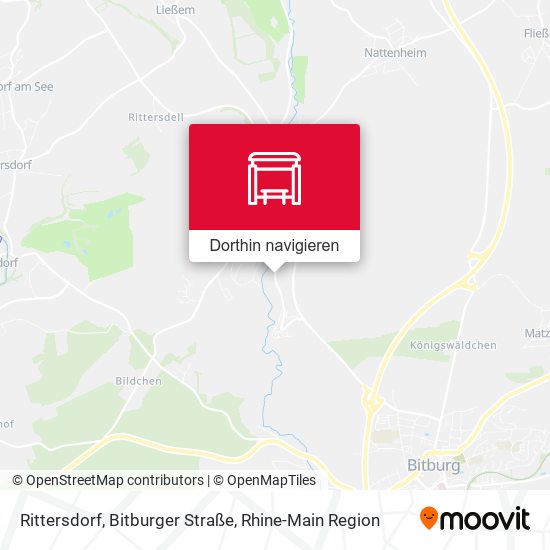 Rittersdorf, Bitburger Straße Karte