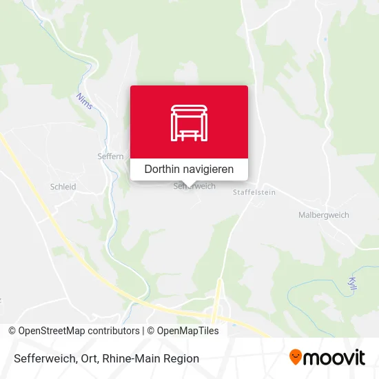 Sefferweich, Ort Karte