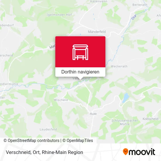 Verschneid, Ort Karte