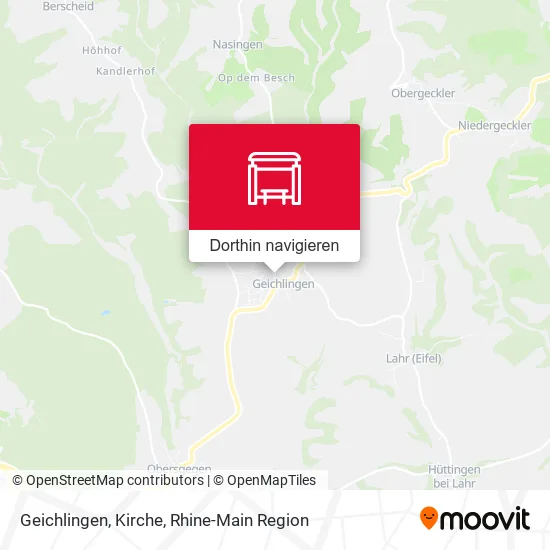 Geichlingen, Kirche Karte