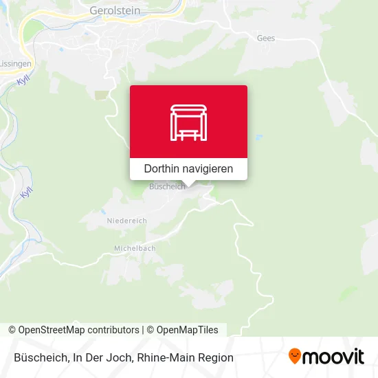 Büscheich, In Der Joch Karte