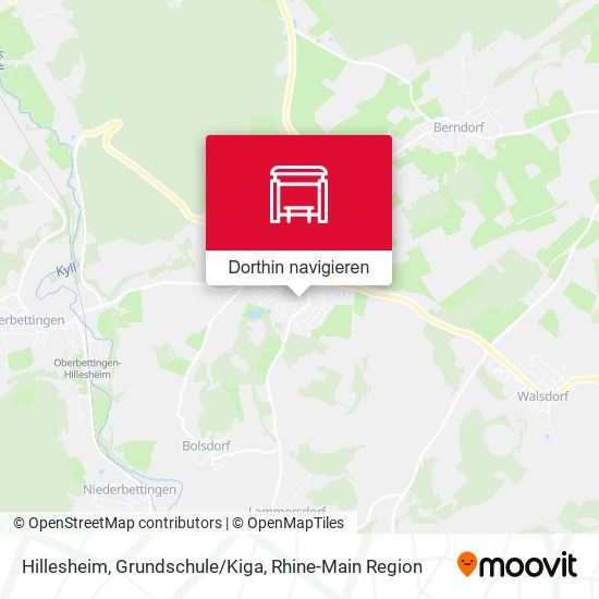 Hillesheim, Grundschule/Kiga Karte