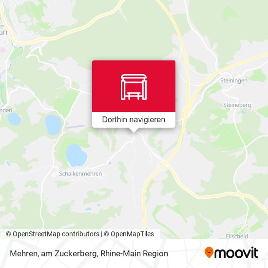 Mehren, am Zuckerberg Karte