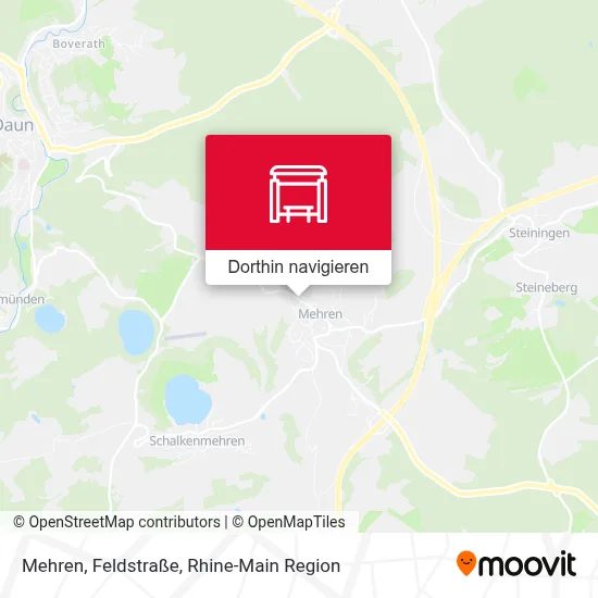 Mehren, Feldstraße Karte