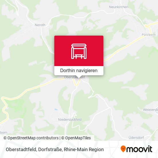 Oberstadtfeld, Dorfstraße Karte