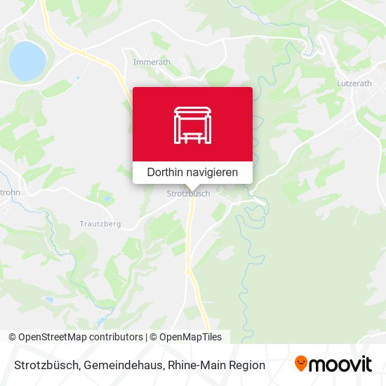 Strotzbüsch, Gemeindehaus Karte
