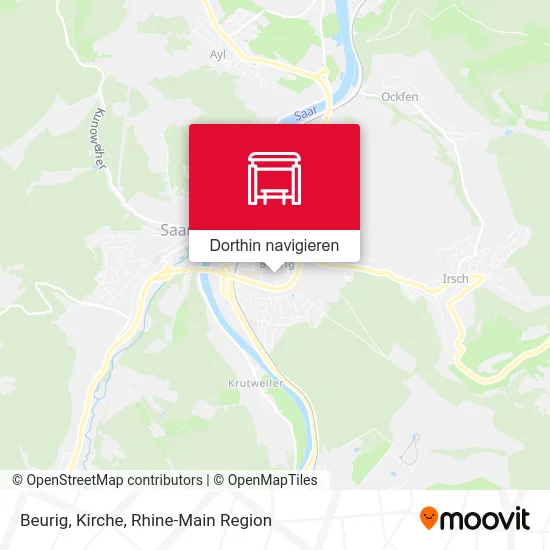 Beurig, Kirche Karte