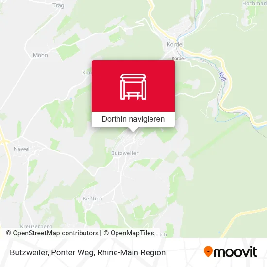 Butzweiler, Ponter Weg Karte