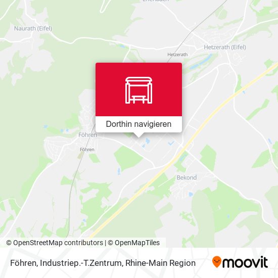 Föhren, Industriep.-T.Zentrum Karte