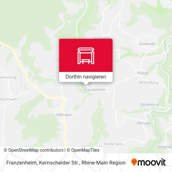 Franzenheim, Kernscheider Str. Karte