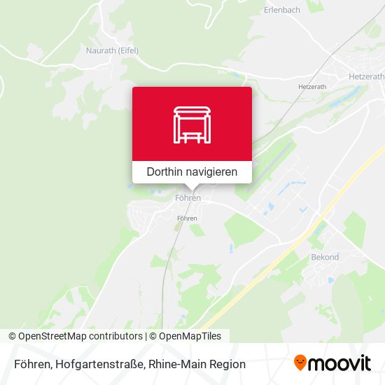 Föhren, Hofgartenstraße Karte