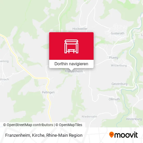 Franzenheim, Kirche Karte