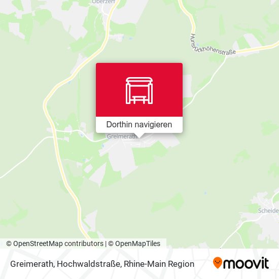 Greimerath, Hochwaldstraße Karte
