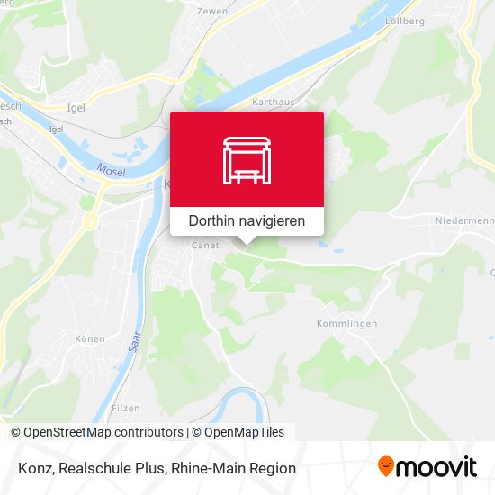 Konz, Realschule Plus Karte