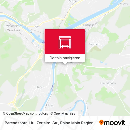 Berendsborn, Hu.-Zettelm.-Str. Karte